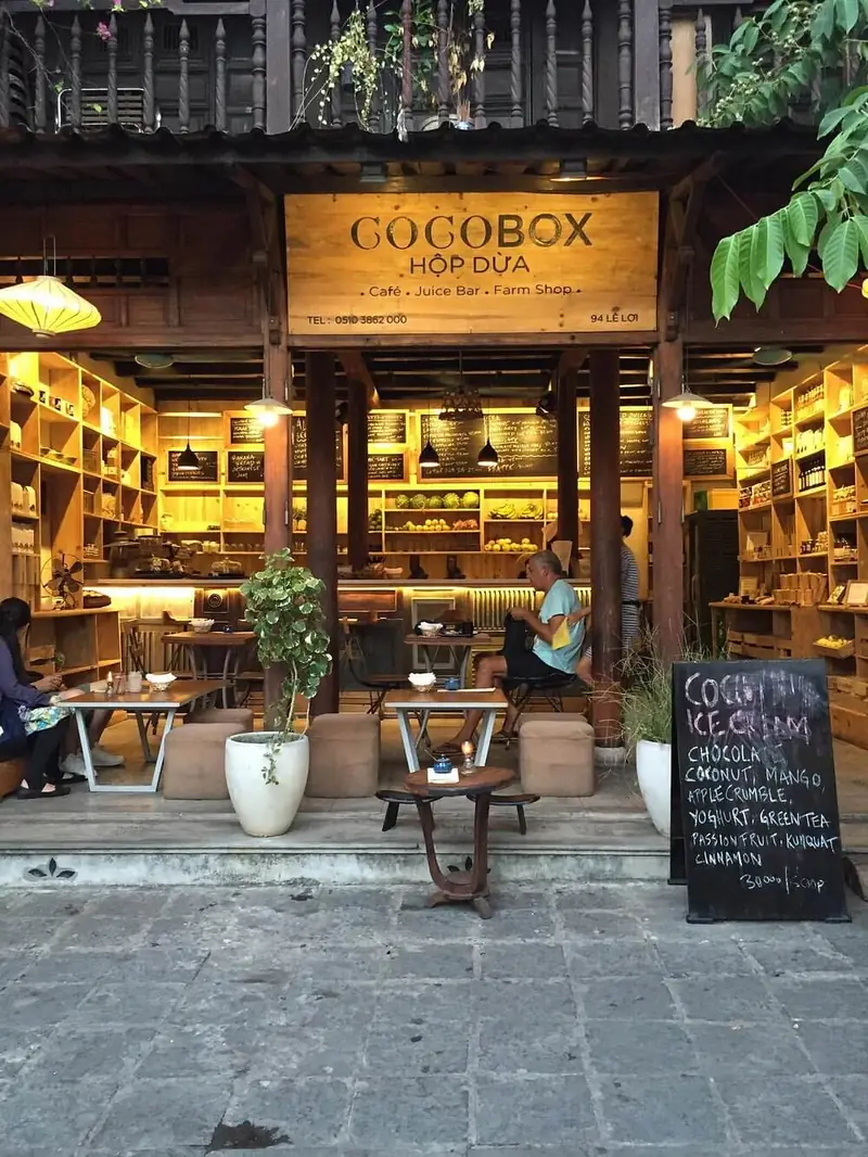 The Cocobox shopfront on Lê Lợi street, Hội An